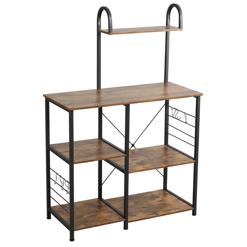 35.43'' Steel Standard Baker's Rack with Microwave Compatibility, Vintage