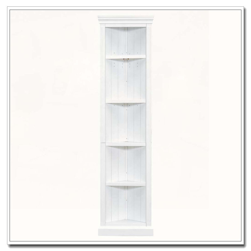 Bibliothèque d'angle à 5 niveaux avec éclairage à DEL, étagère de rangement sur pied, présentoir de plante ouverte