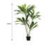 Livingandhome Large Indoor Artificial Potted Tree
