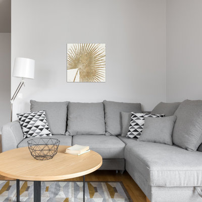 «Gold Leaves II», impression sur toile tendue