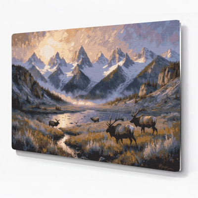 USA State Wyoming Pink Metal Wall Art