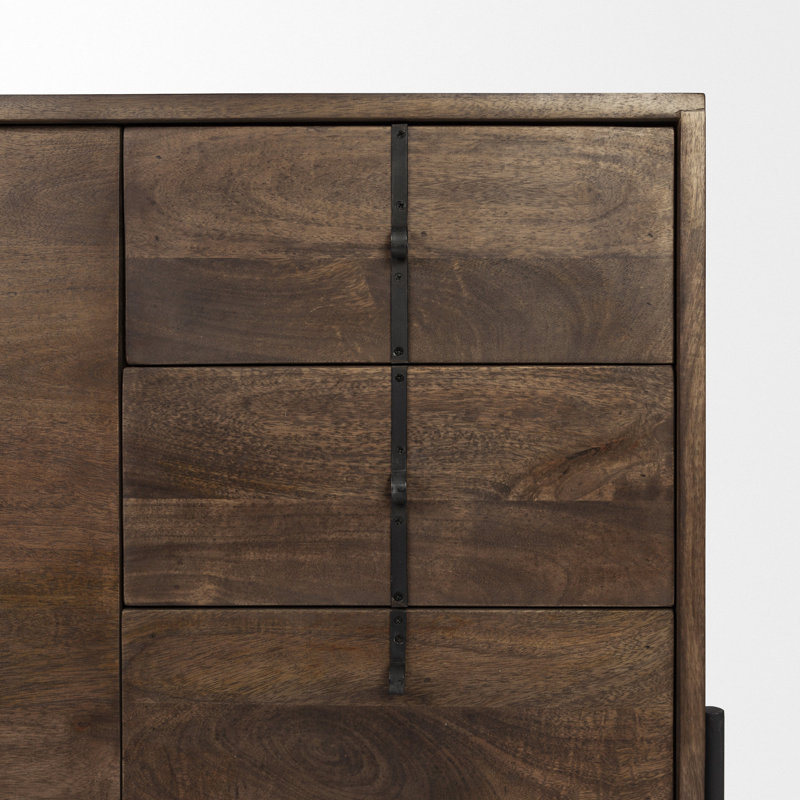 Nelda 71.5'' W Solid Wood Sideboard