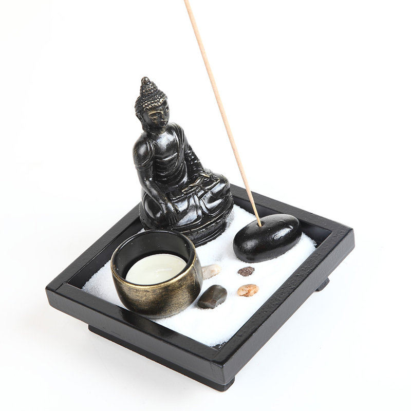 14cm Stone Tabletop Tealight Holder