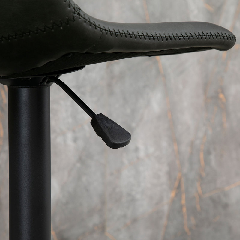 Tabouret pivotant à hauteur réglable, Gris rétro