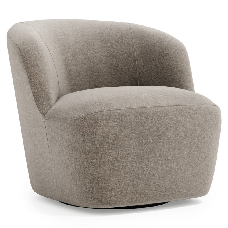 Fauteuil pivotant en tissu Tilly, 5535-044