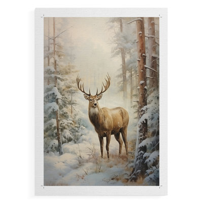 Fêtes de Noël, art DCLxxx - impression sur toile seulement - non encadrée