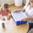 ECR4Kids Letter Size Plastic Tray Organizer with Lids, Large, Storage Bins, 10-Piece-99895653-99895657