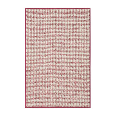 Tapis abstrait rouge / beige