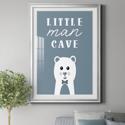 Little Man Cave - Reproduction d'art graphique sur papier encadré
