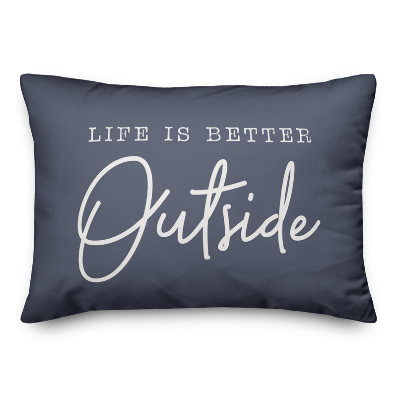 Housse de coussin rectangulaire d'extérieur Better Insert 17, Bleu