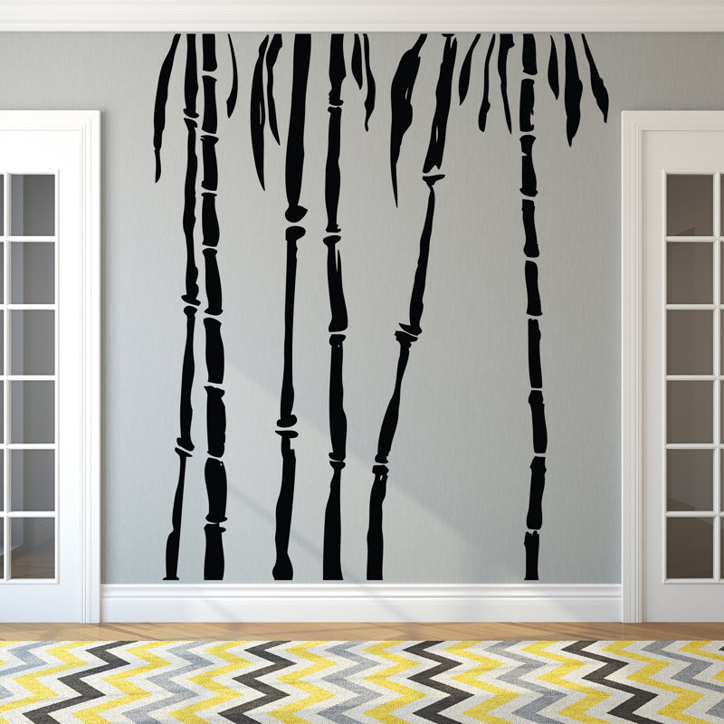 Plants & Flowers Wall Decal, Black
