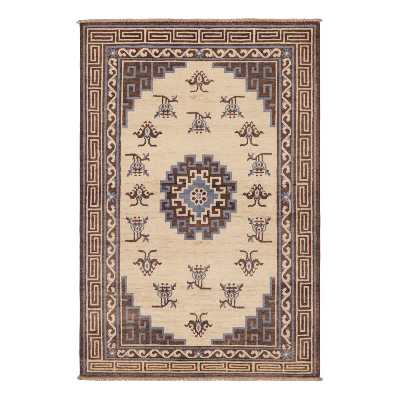 Modern Classics Hand Knotted Wool Area Rug, Rectangle 8' x 10'