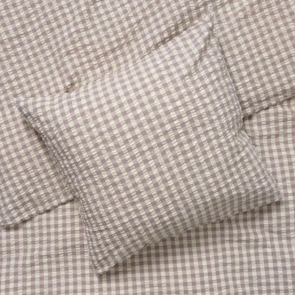 Baek And Bolge Organic Cotton Duvet Cover Set, Gray/Birch, King Duvet Cover + 2 King Pillowcases