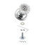Rosette classique avec poignée de porte en cristal-20068652