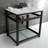 Kingston Brass Quadras 31-Inch Ceramic Console Sink with Steel Base and Glass Shelf-49618818-49610571