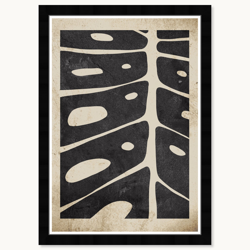 Feuille détaillée II, Cadre noir