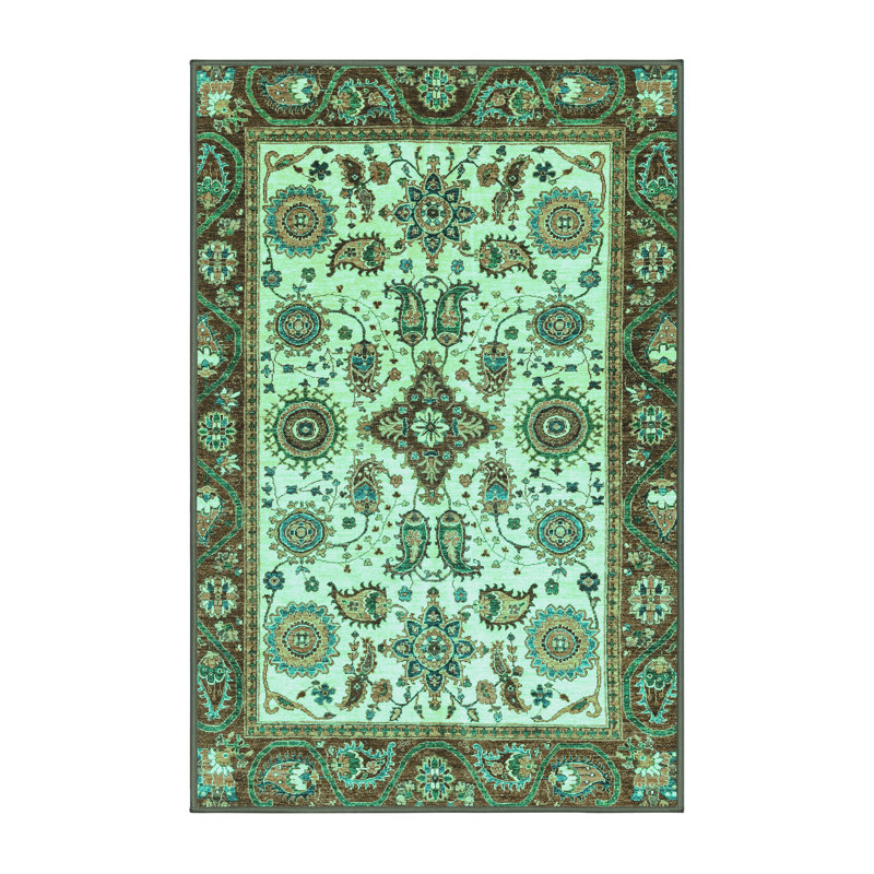 Washable Oriental Indoor Rug, Rectangle 3' x 5'