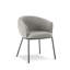2 Eveland Boucle Style Armchair Set with Metal Legs-1905305126