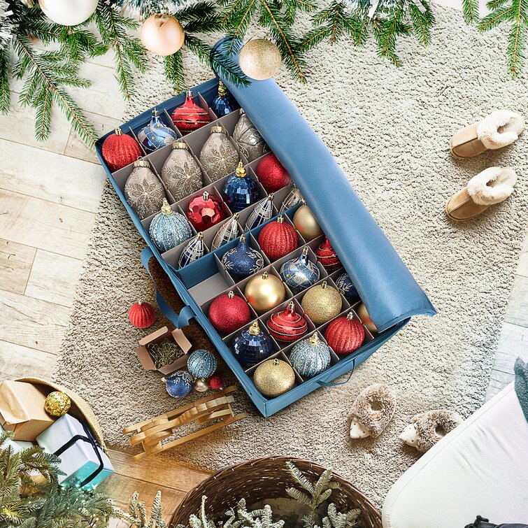 The Holiday Aisle® Christmas Ornament Storage Box & Reviews