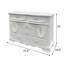 Commode avec porte, finition blanche