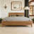 Modern Solid Wood Platform Bed-2109435013