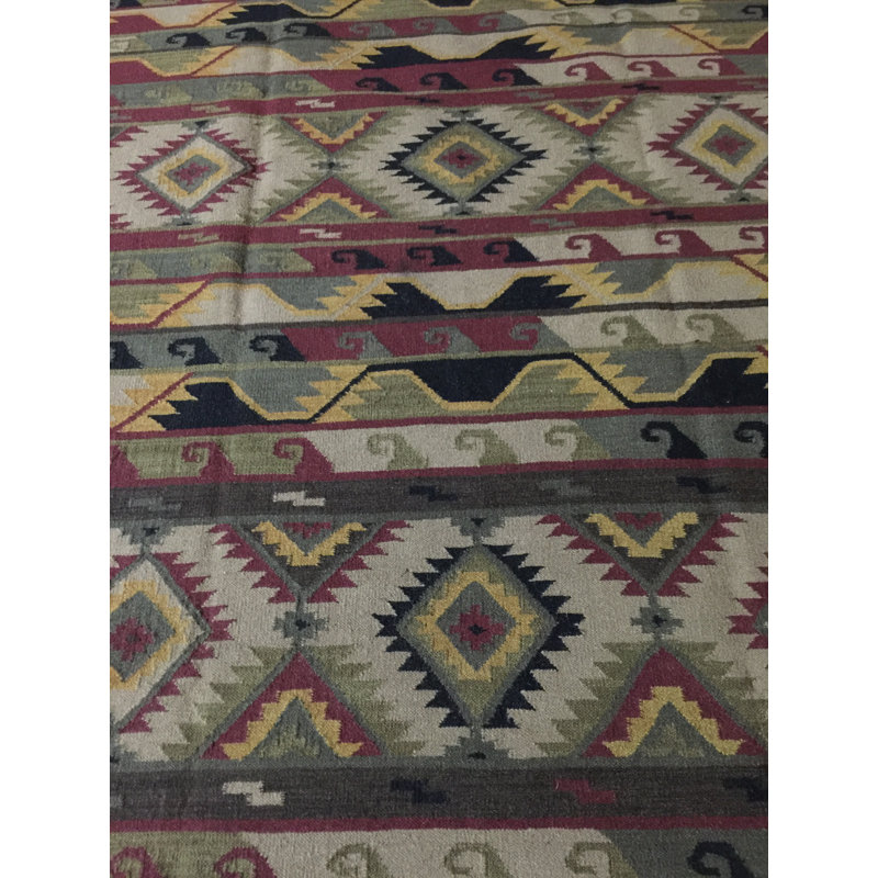 Tapis brun en laine noué à la main jijum, Rectangle 5 pi x 8 pi