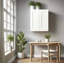 Armoire murale 24 po à deux portes en bois massif blanc avec 2 tablettes réglables prêtes à assembler pour la cuisine, la salle de bain, la buanderie et le garage (l 24 po x P 12 po x H 30 po)-230025868