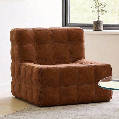 Orange Velvet Double Sofa, with High-Density Foam, Frame-Free Waffle Pattern Design Fast Dispatch From UK Warehouse – Dispatched Within 2 Days