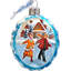 9'' Glass Holiday Shaped Ornament