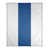 Blanc / Bleu royal