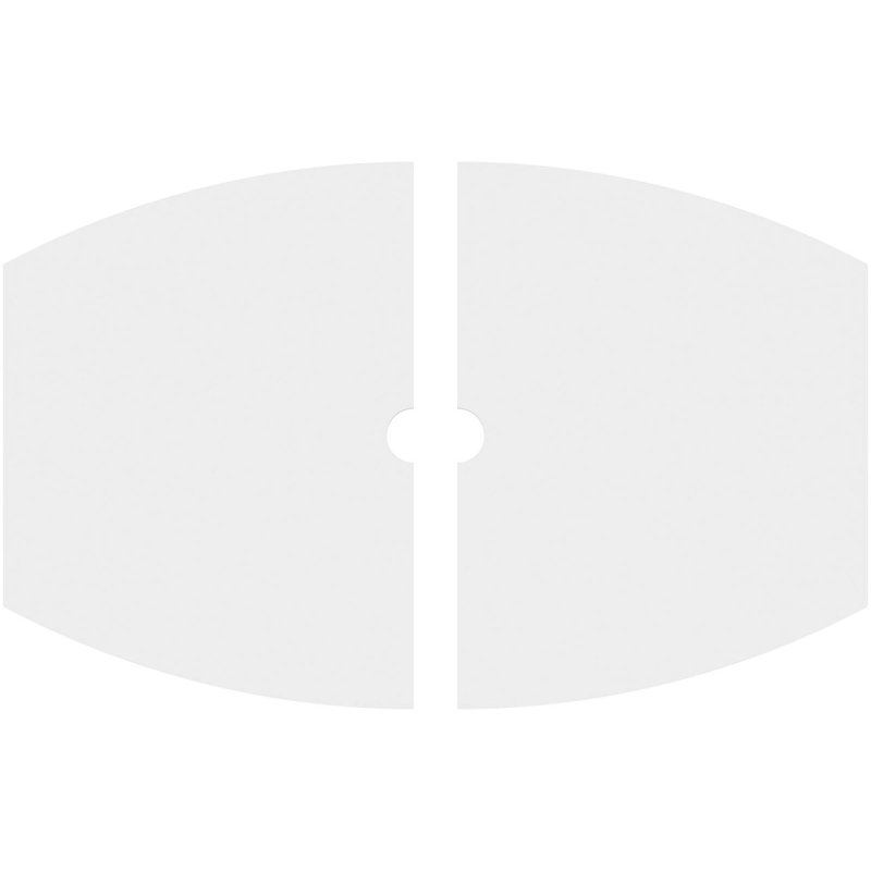 Médaillon de plafond contemporain en PVC de qualité architecturale Kailey, H 20 po x l 30 po x P 1 po