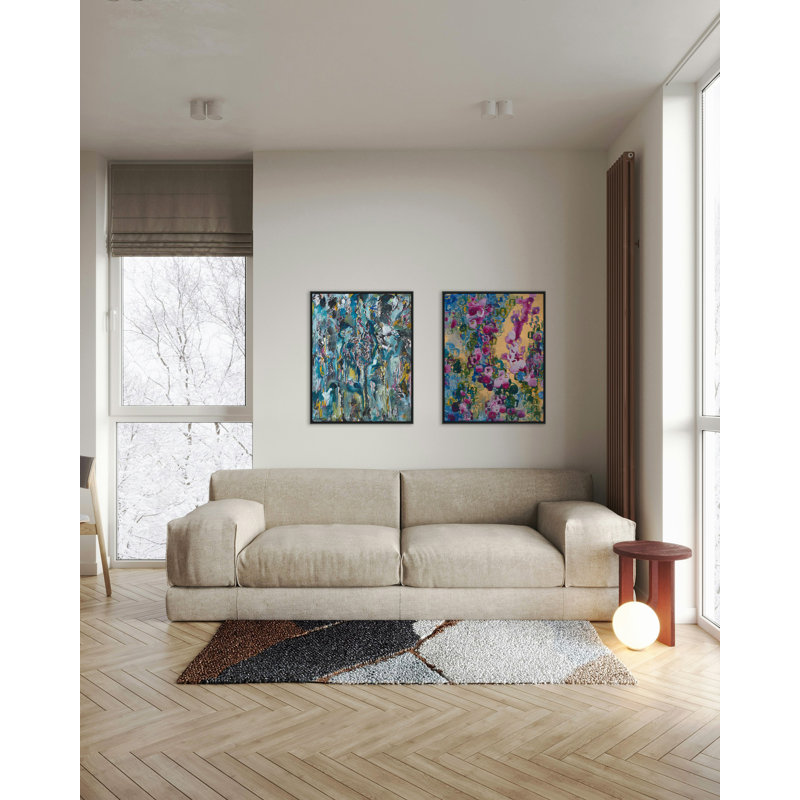 Apple Blossoms Print by Andie DeRoux, Black, 30" H x 24" W