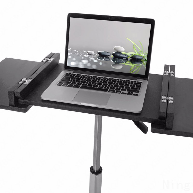 Folding Table Laptop Cart, Graphite