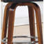 Tabouret de bar pivotant en bois et en similicuir de 27 po de hauteur Mid-Century (sans table)