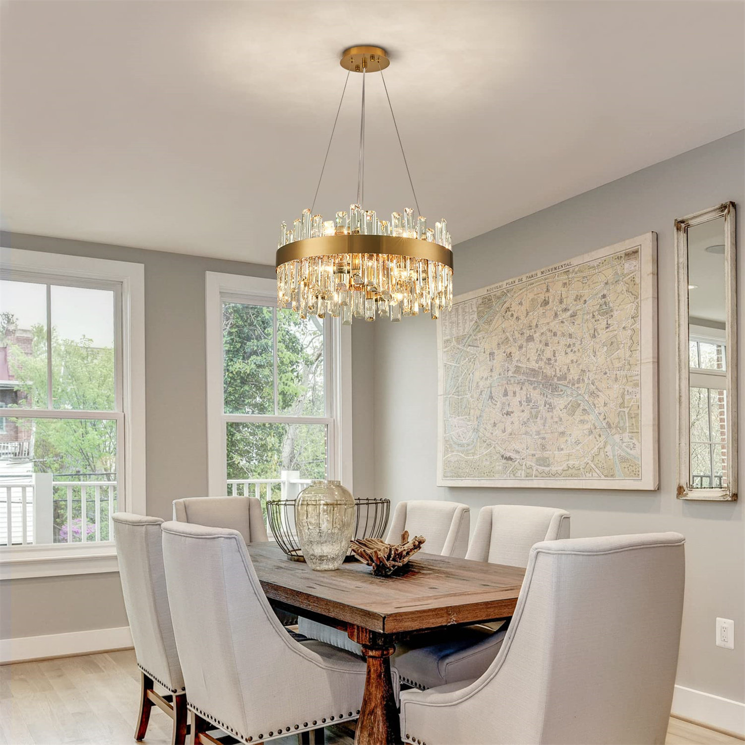 Ganix LED Round / Oval Chandelier