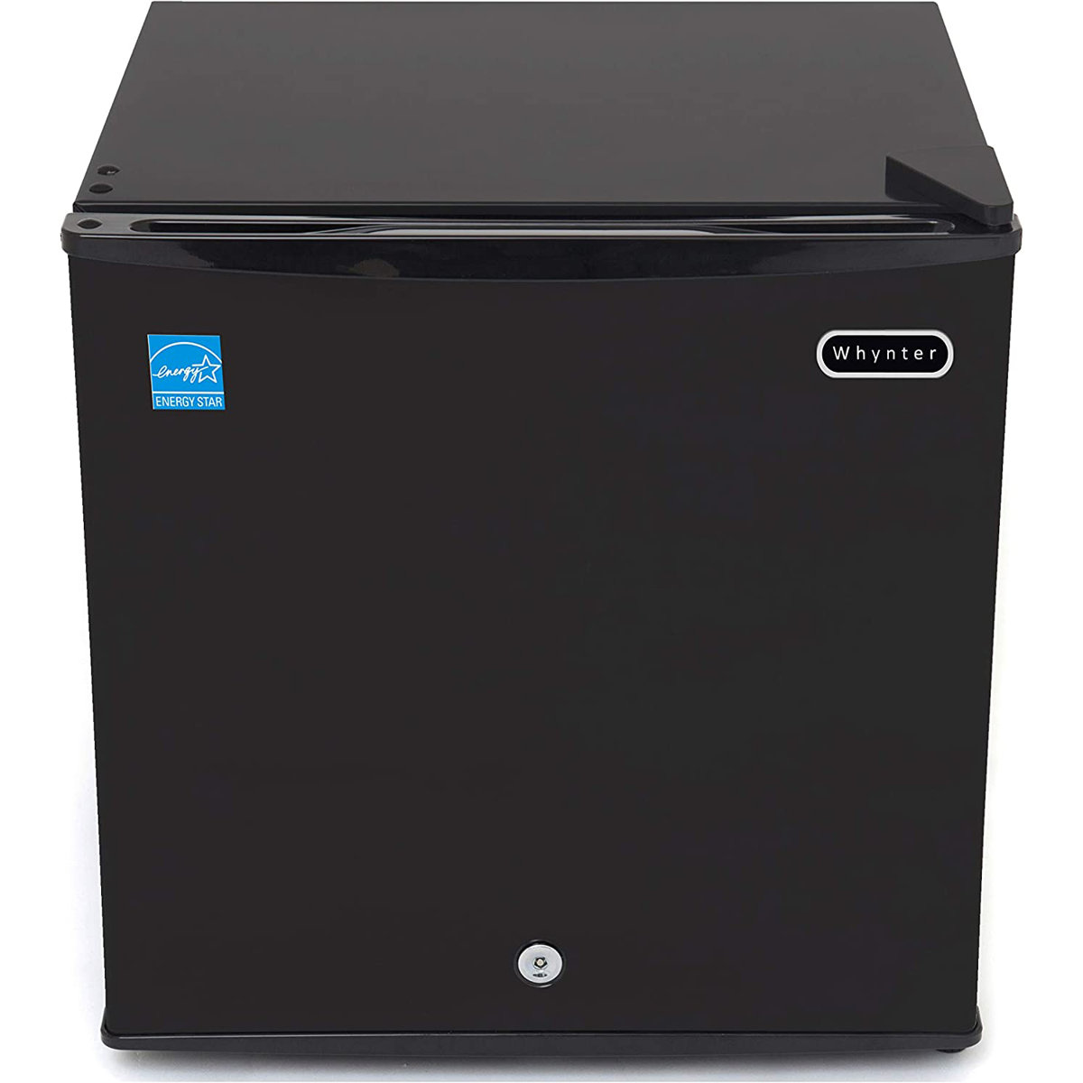 Whynter - 1.1 cu. ft. Upright Compact Mini Freezer with Lock - Black | Fridge.com