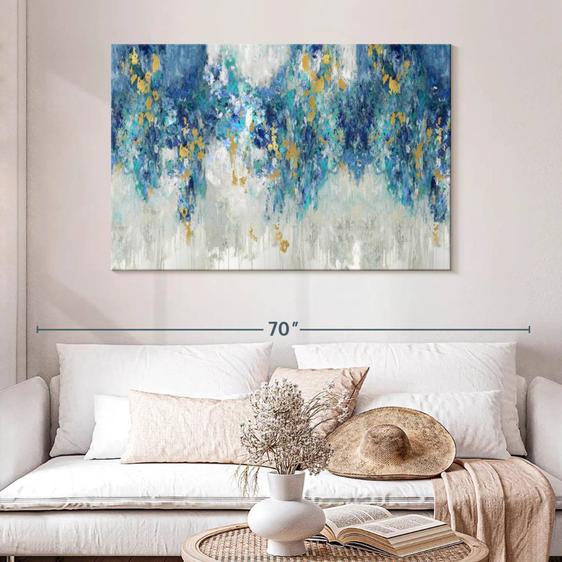 Avery Charmed With Blues, 32" H x 48" W
