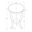 Table d'appoint, 2 niveaux, chambre à coucher, bout, lampe, table de chevet, ronde, table d'appoint