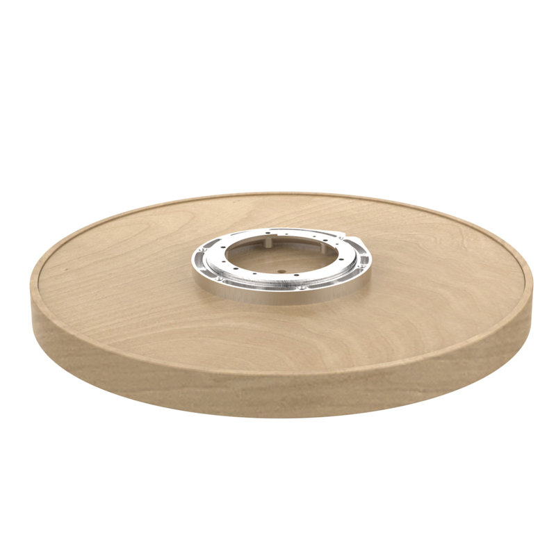 Natural Maple Wood Full Circle Lazy Susan with Swivel Bearings