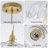 Elegant 10" Single-Light Scalloped Petal Glass Pendant-1001525543