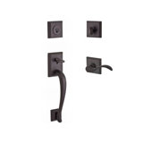 Napa Handleset with Single Cylinder Deadbolt and Door Lever and Rosette