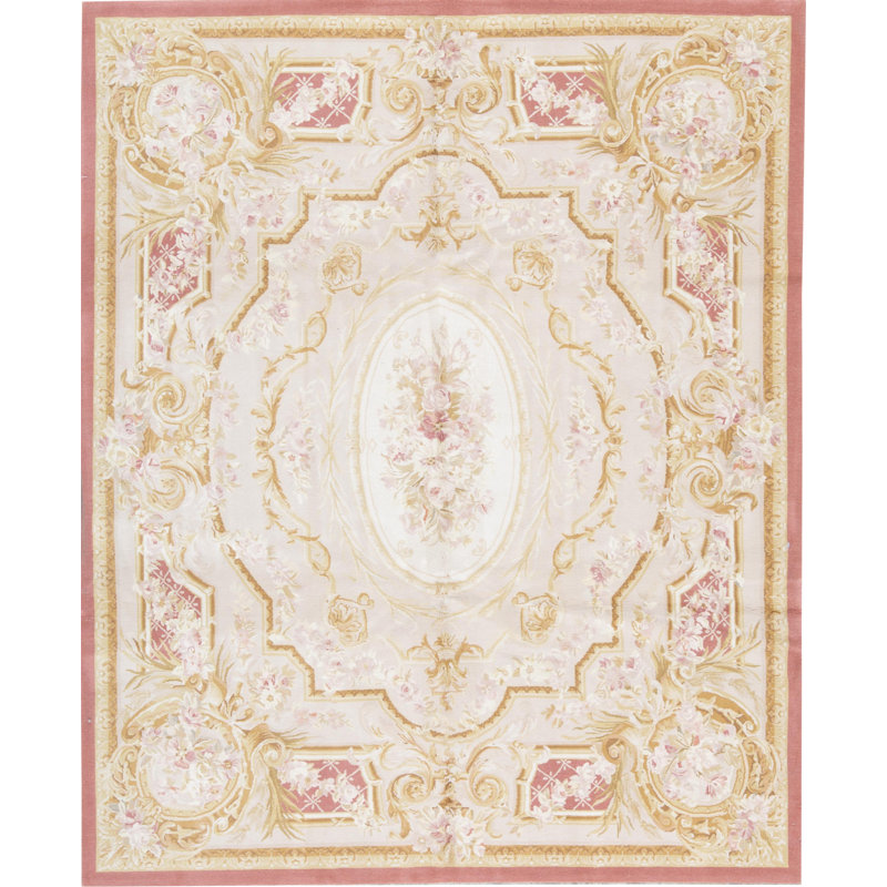 Renaissance One-of-a-Kind Rectangle 8'1" X 10' Wool Area Rug in Beige/Gold/Red