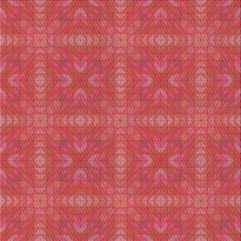 Tapis de zone rouge à motifs, Carré 5 pi