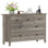 Large commode de rangement à 7 tiroirs avec ensemble anti-basculement