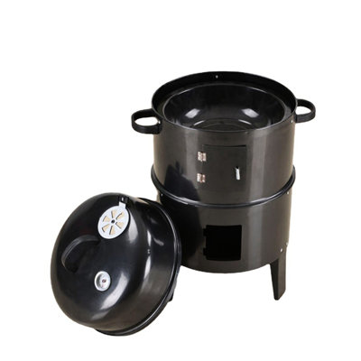 Cuiseur d'extérieur de style américain - barbecue savoureux sans gril de cuisson qui évite les vapeurs d'huile pour un barbecue plus sain
