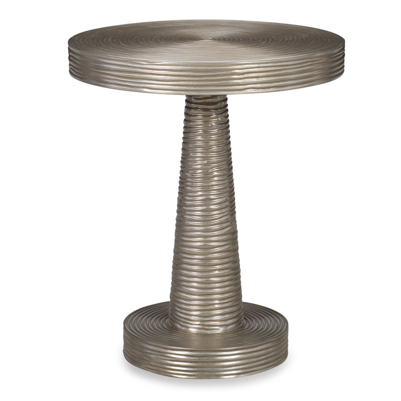Spiral Solid Wood End Table