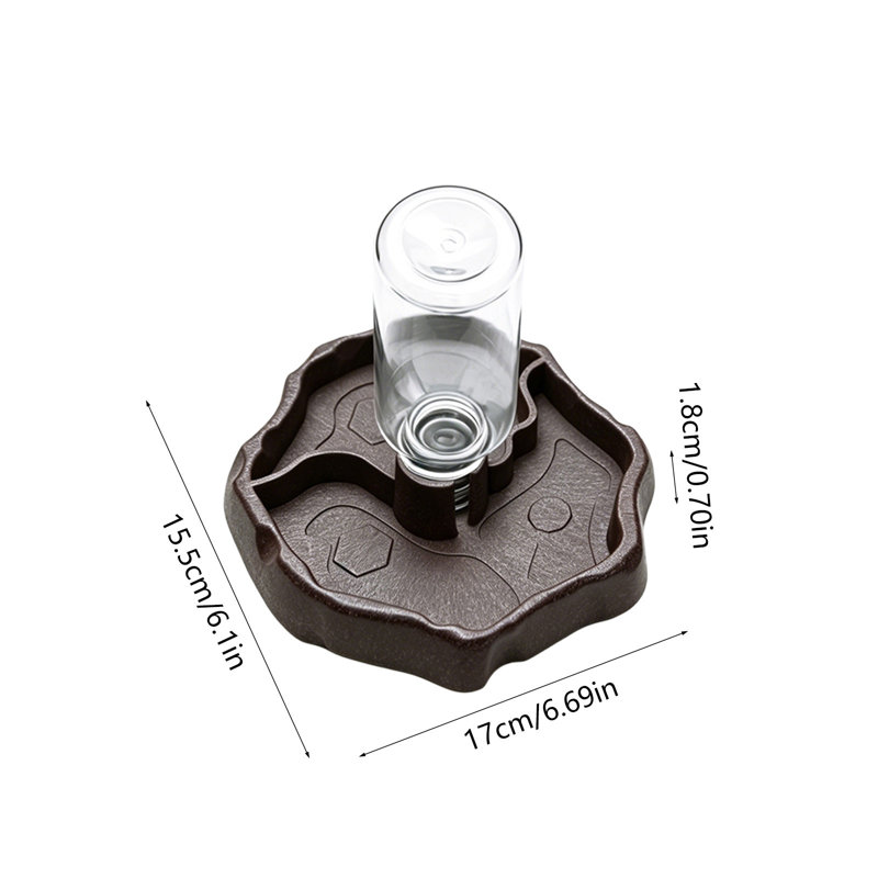 Distributeur d'eau automatique pour reptiles animaux tortues lézards reptiles poulets, Brun