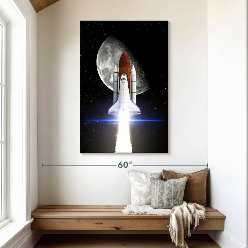 Oberle Space Shuttle Mission, 48" H x 32" W