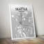 Seattle - No Frame Print-610606360