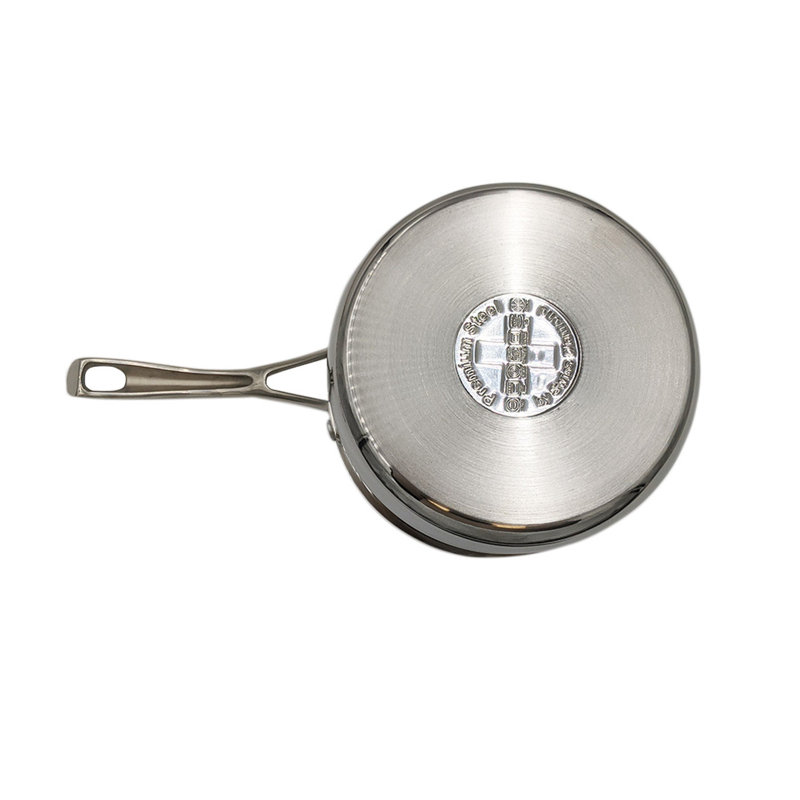 Non-Stick Stainless Steel Saucepan with Lid, 3.6 qt